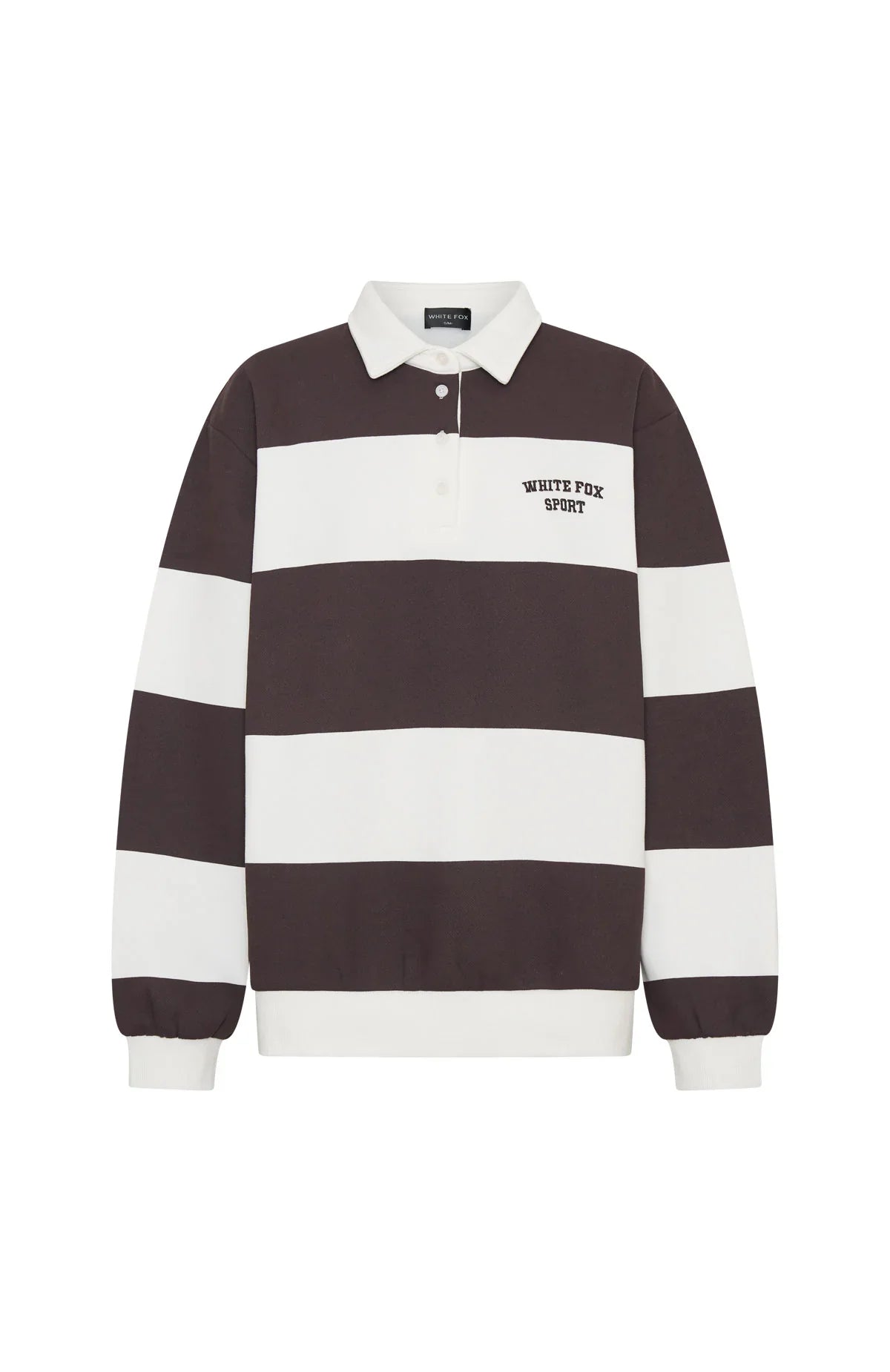 Make It Known Oversized Henley Sweater Dark Chocolate