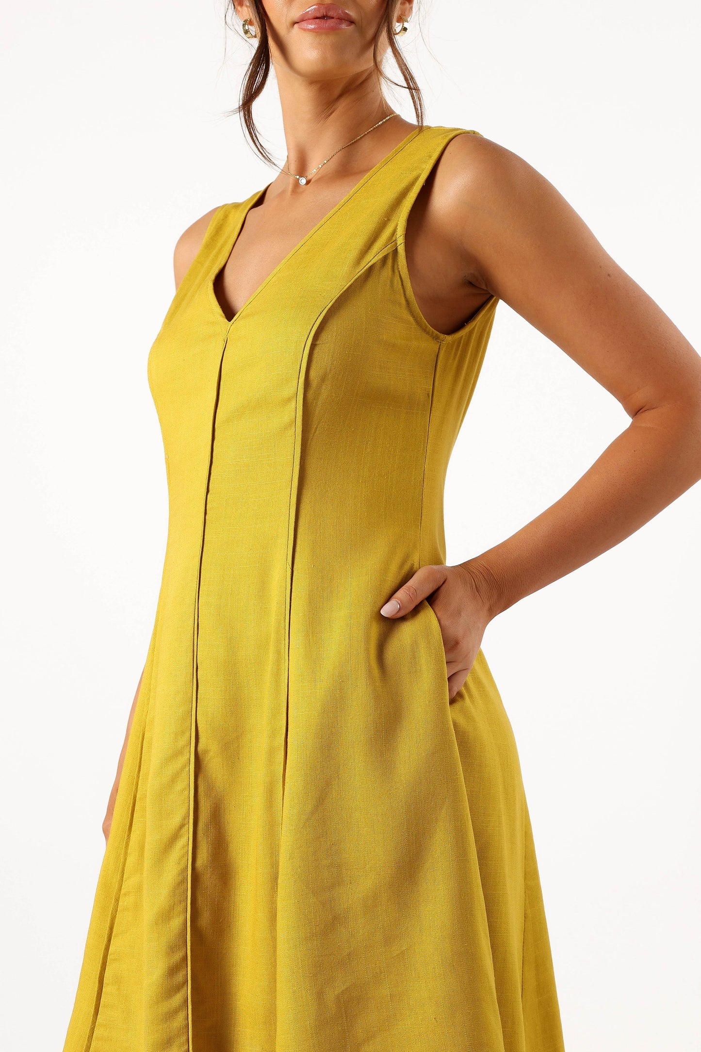 Rubes Mini Dress Mustard