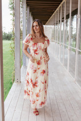 Kamie Maxi Dress Pink Floral