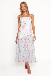 Renata Maxi Dress Blue Floral
