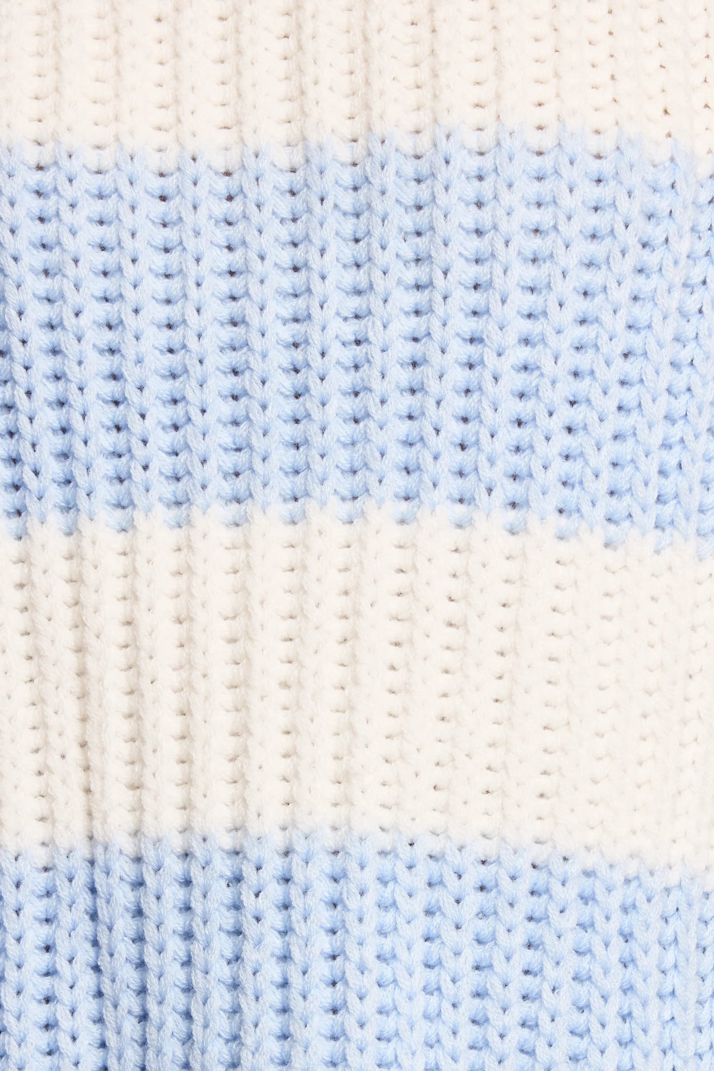 Courtney Thick Stripe Knit Sweater Blue Cream