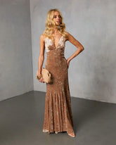 Sloanna Velvet Maxi Dress