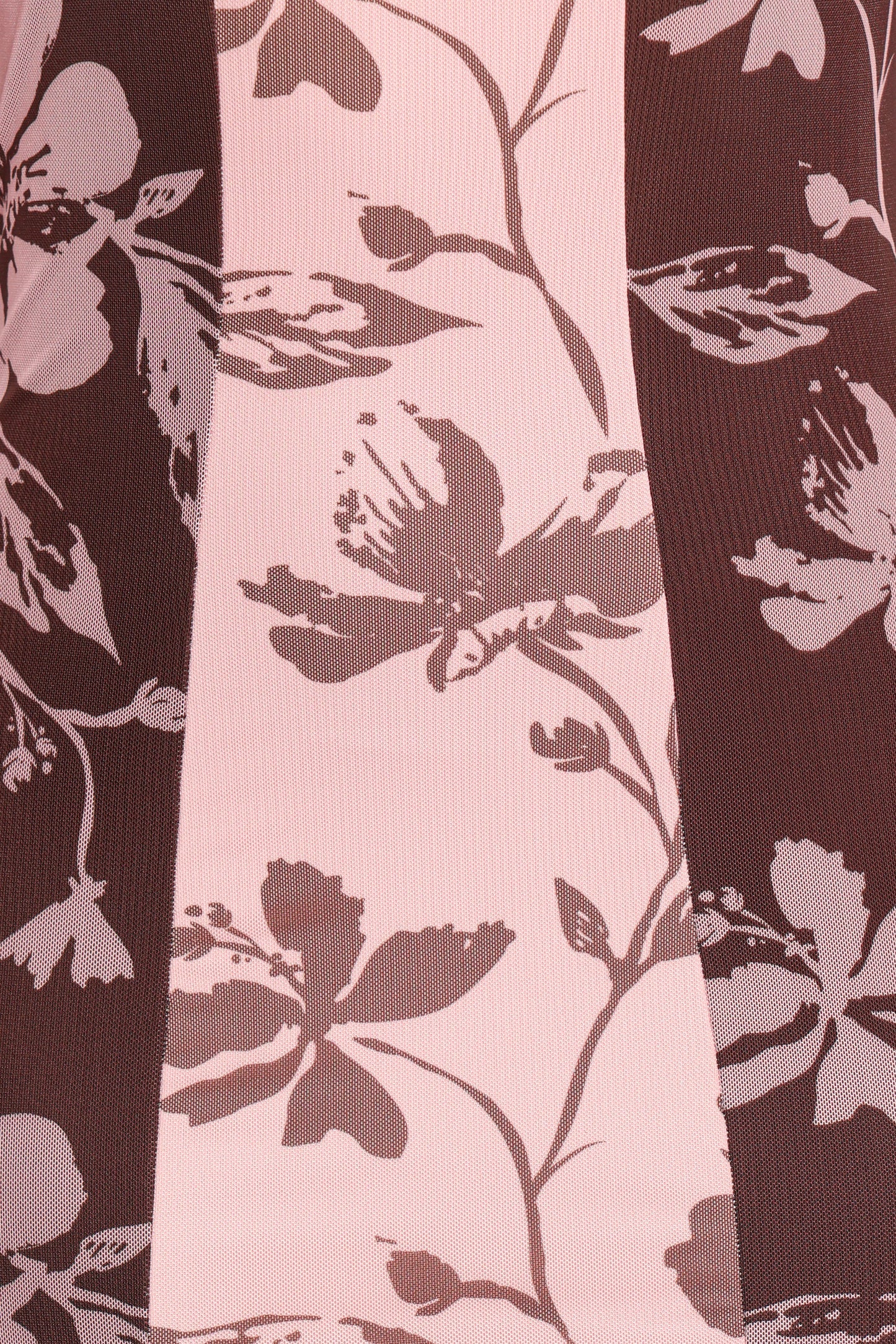 Bellatrix Spliced Maxi Dress Pink Brown Floral