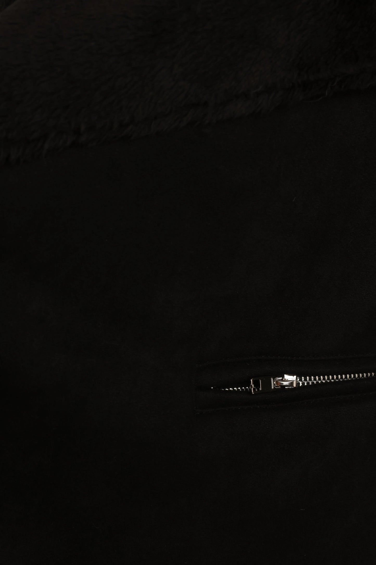 Lopez Faux Sherling Jacket Black