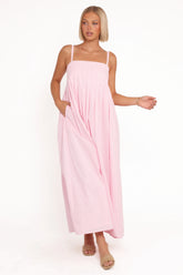 Corfu Midi Dress Pink