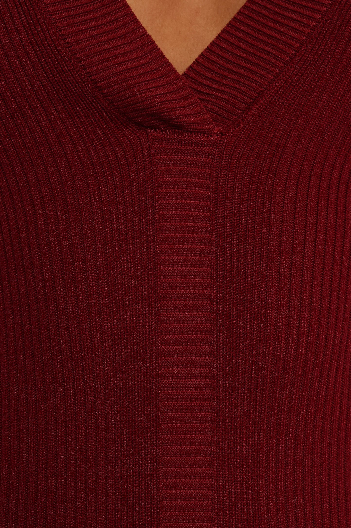 Collins Long Sleeve Midi Dress Wine