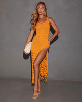 Caliana Tassel Cover Up Maxi Dress