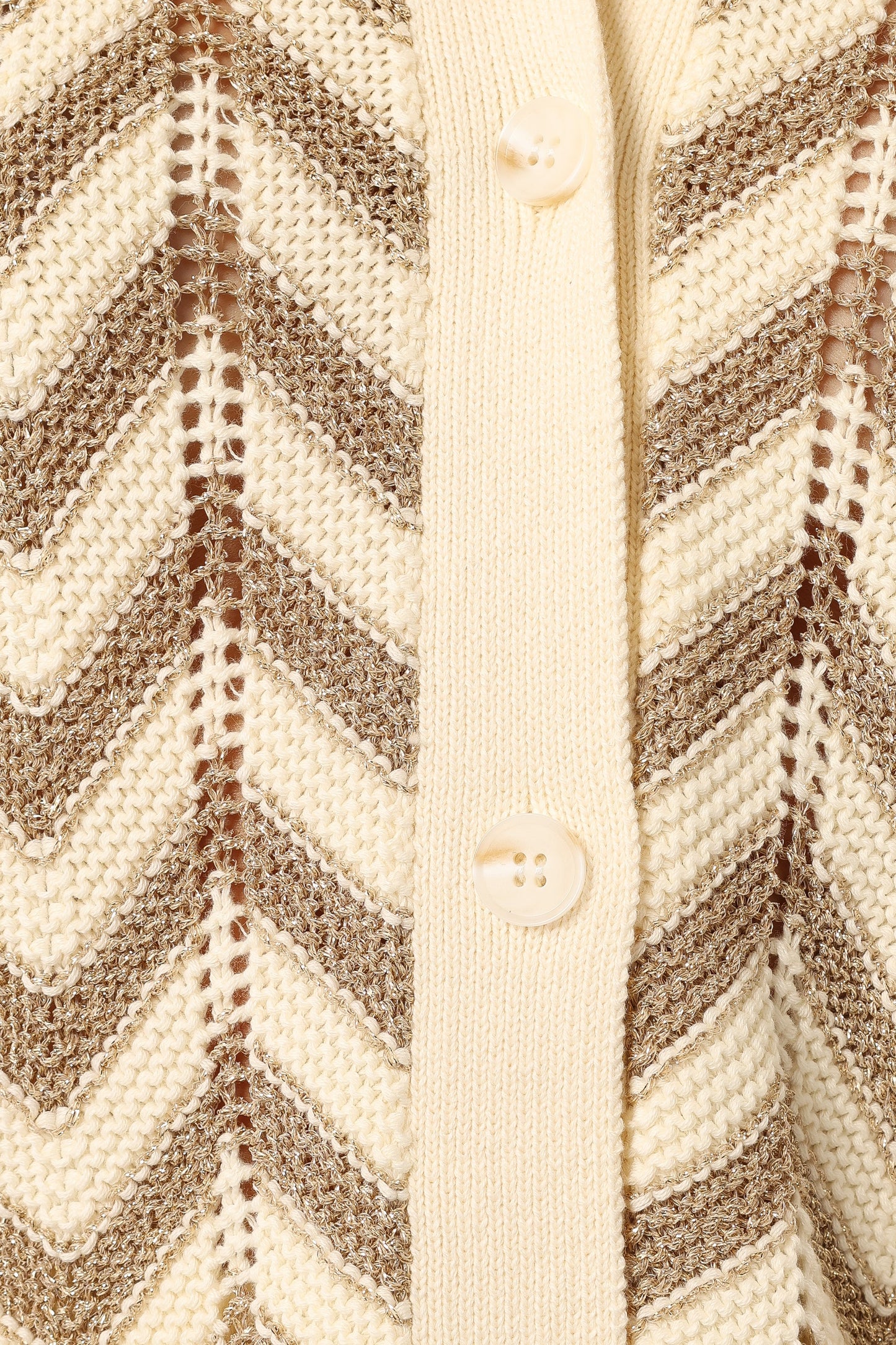 Cherie Knit Shirt Gold White