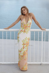 Haruki Maxi Dress Yellow Spring Floral