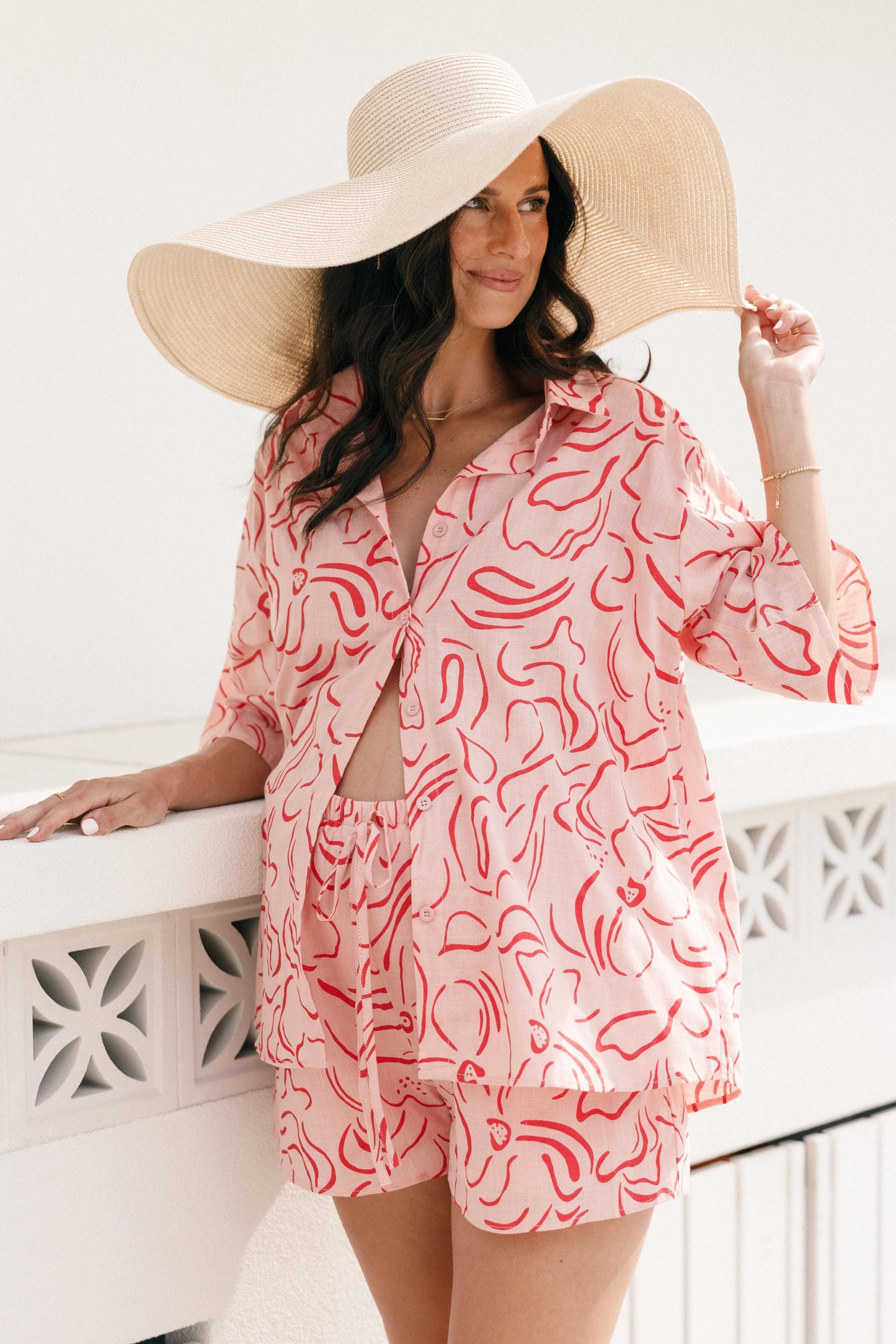 Darla Short Set Pink Swirl