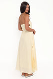 Cyrus Strapless Maxi Dress Butter Yellow