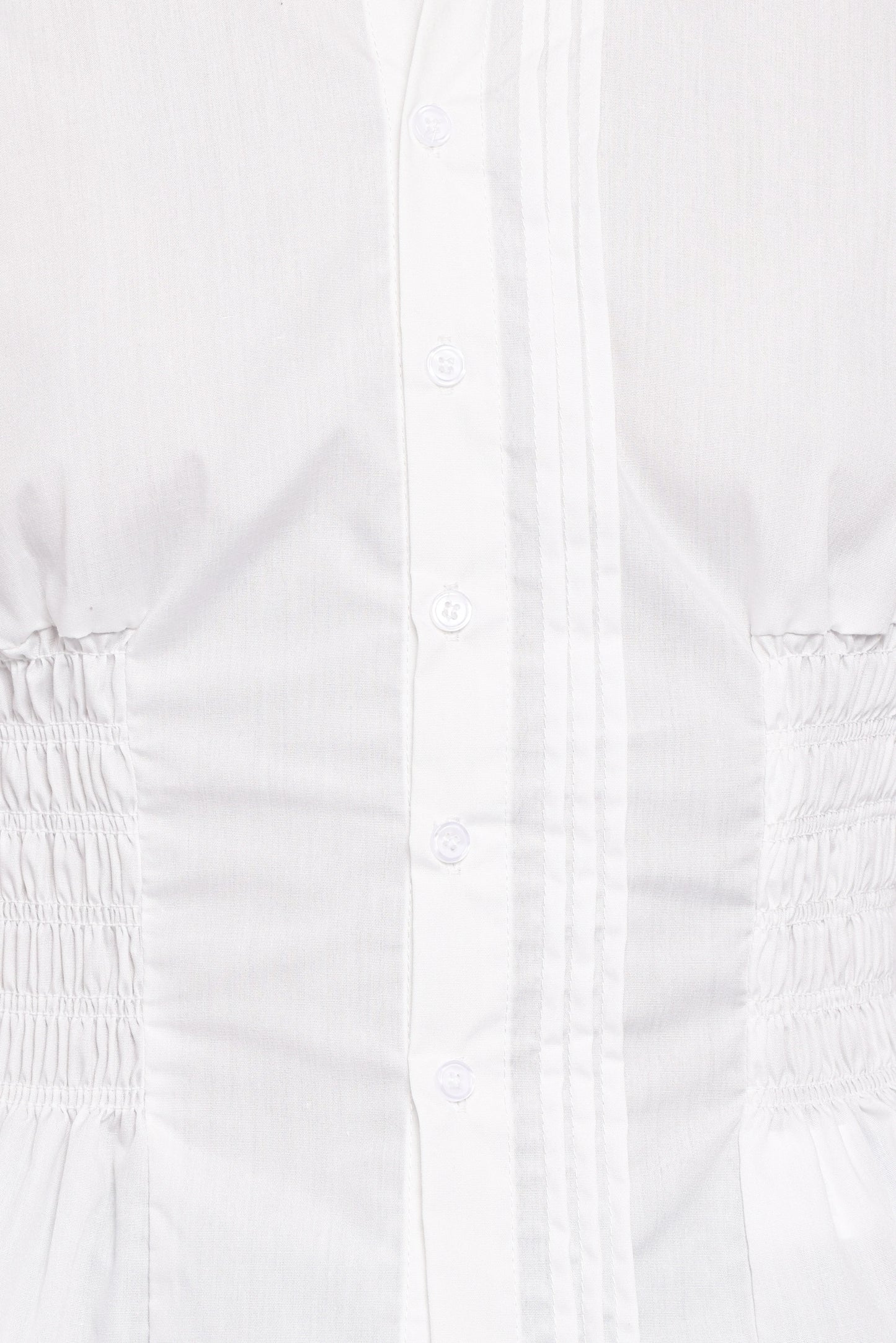 Ione Peplum Shirt White