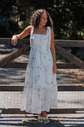 Aurelia Maxi Dress Purple Floral