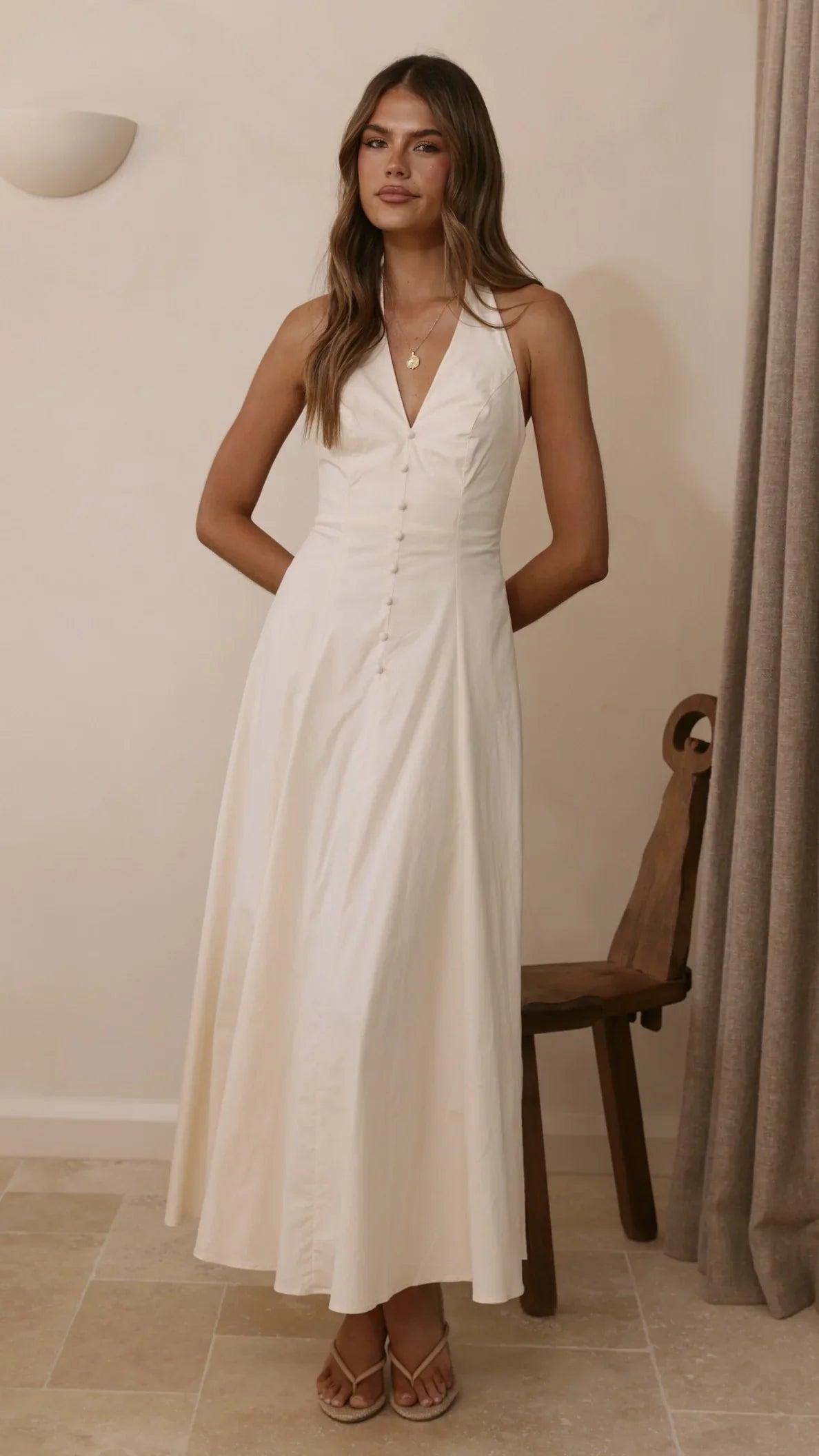 Kaia Maxi Dress Vanilla