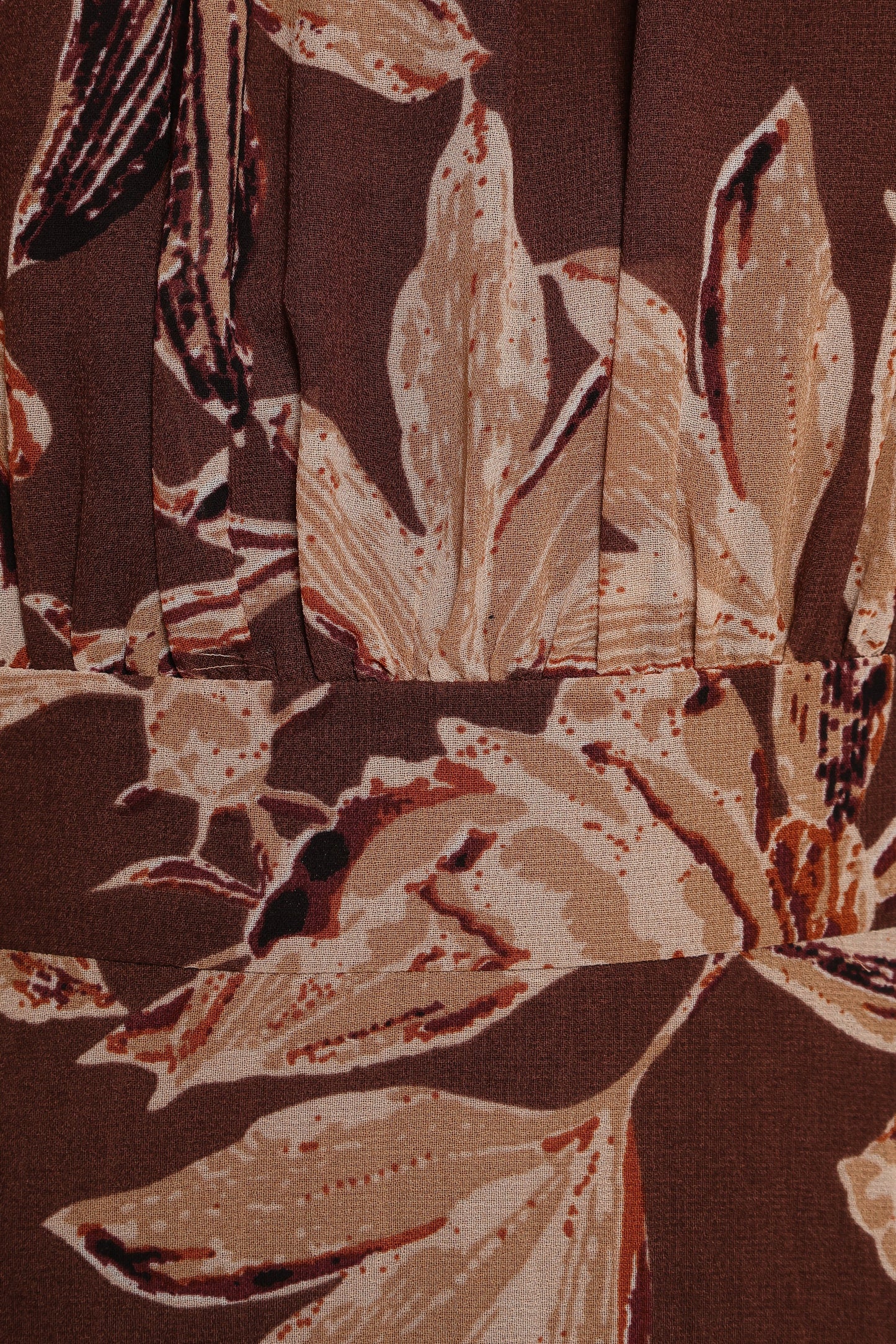 Delphine Maxi Dress Brown Floral