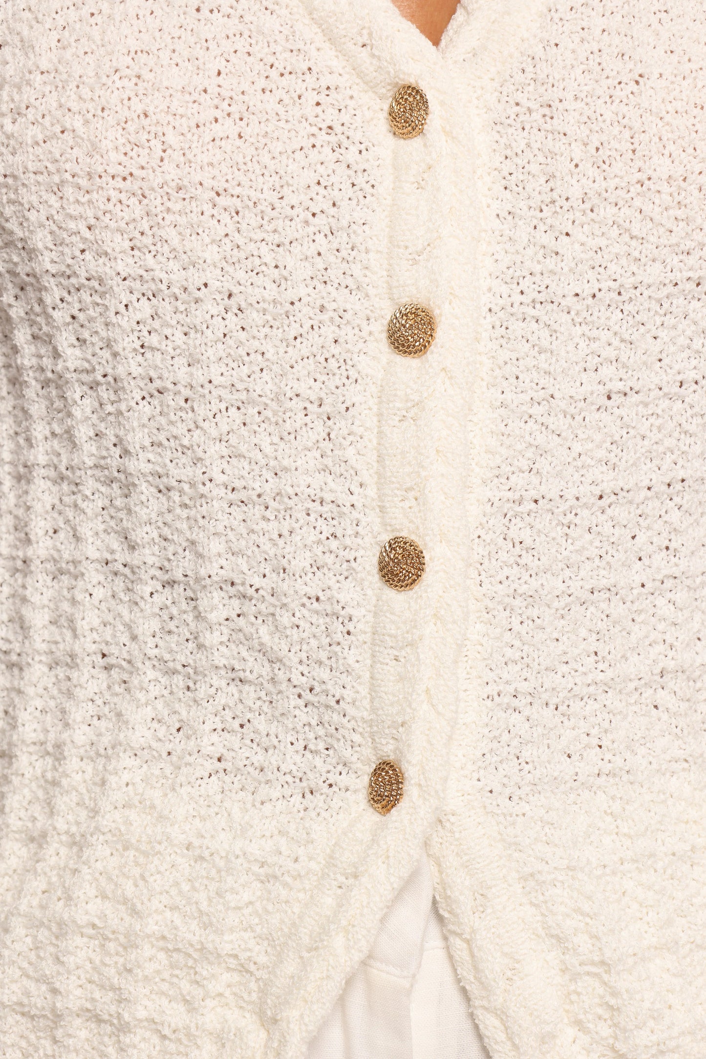 Davis Knit Vest White