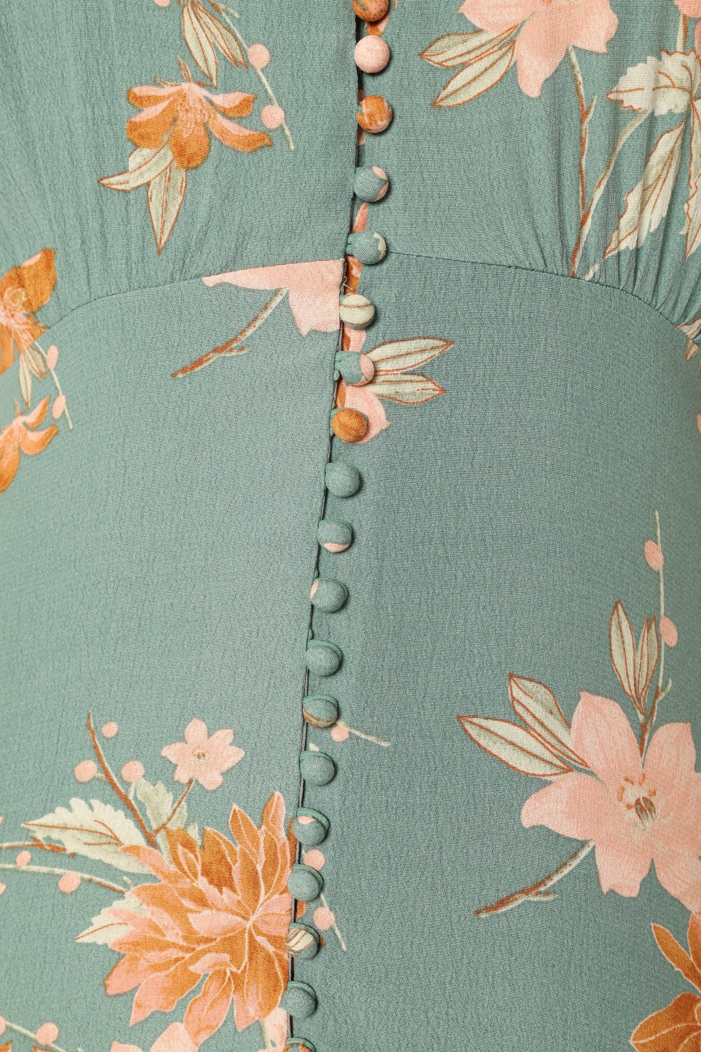 Frampton Midi Dress Blue Floral