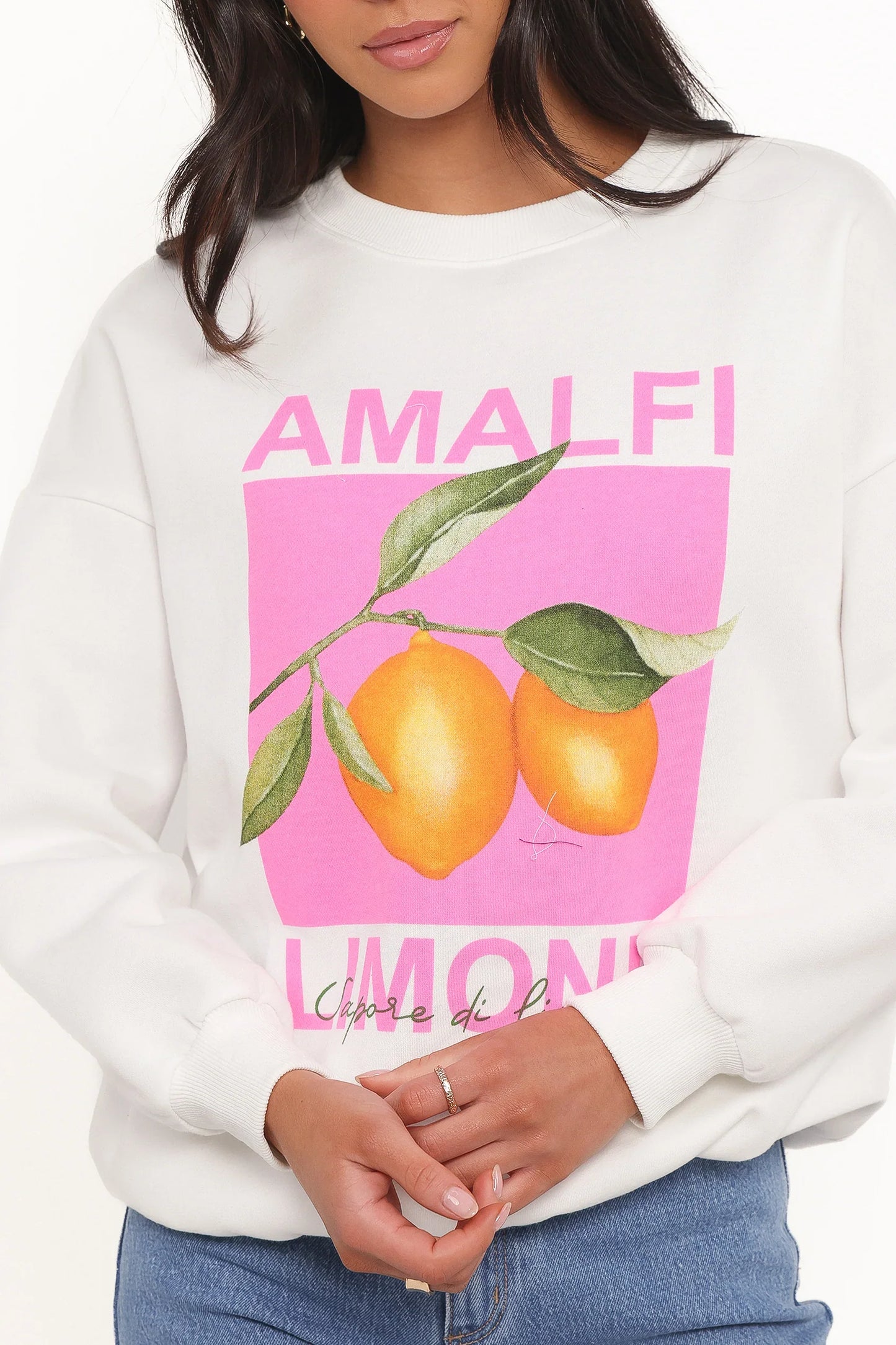 Amalfi Graphic Sweatshirt White