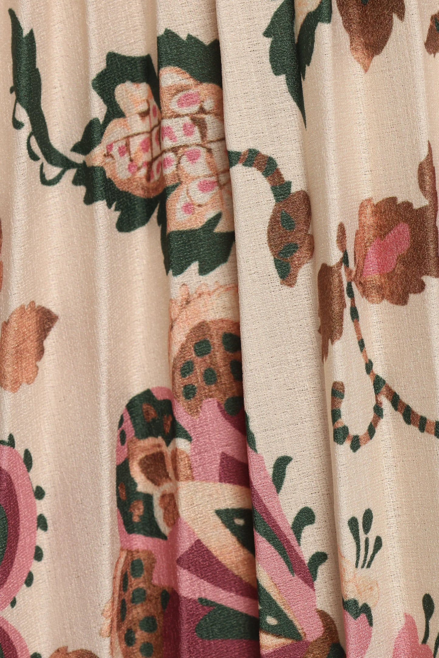 Michael Pleated Midi Skirt Paisley Floral