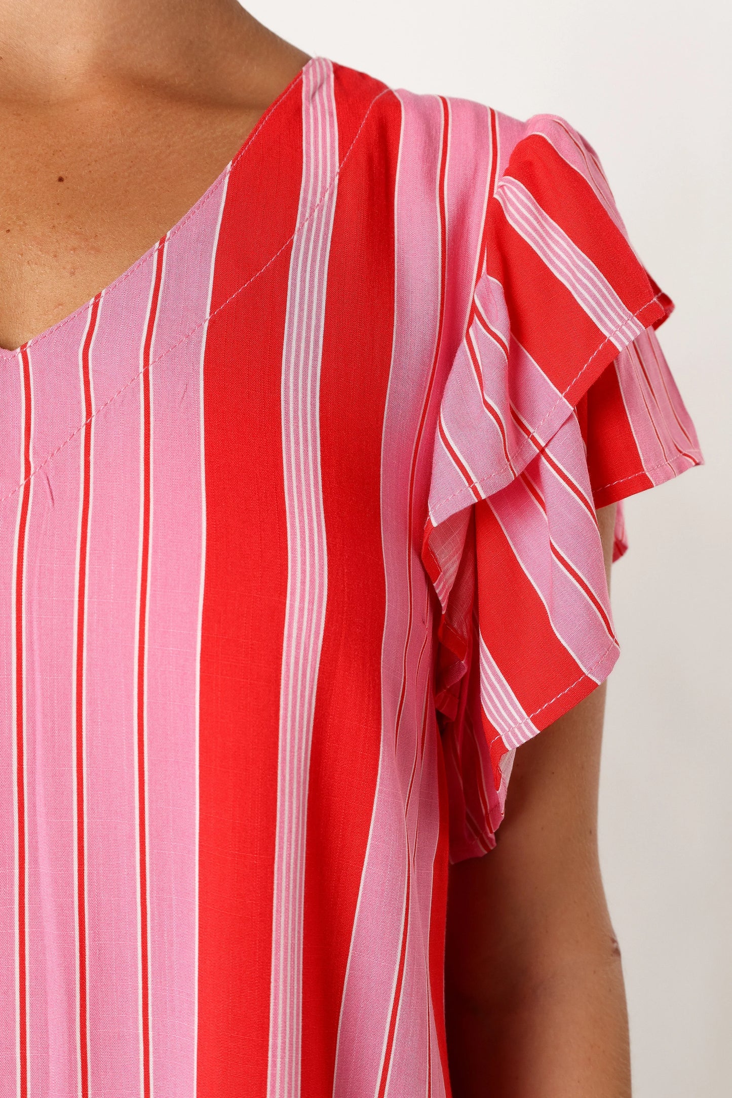 Amara Mini Dress Pink Stripe