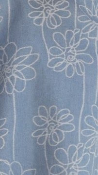 Hanae Mini Dress Denim Flower
