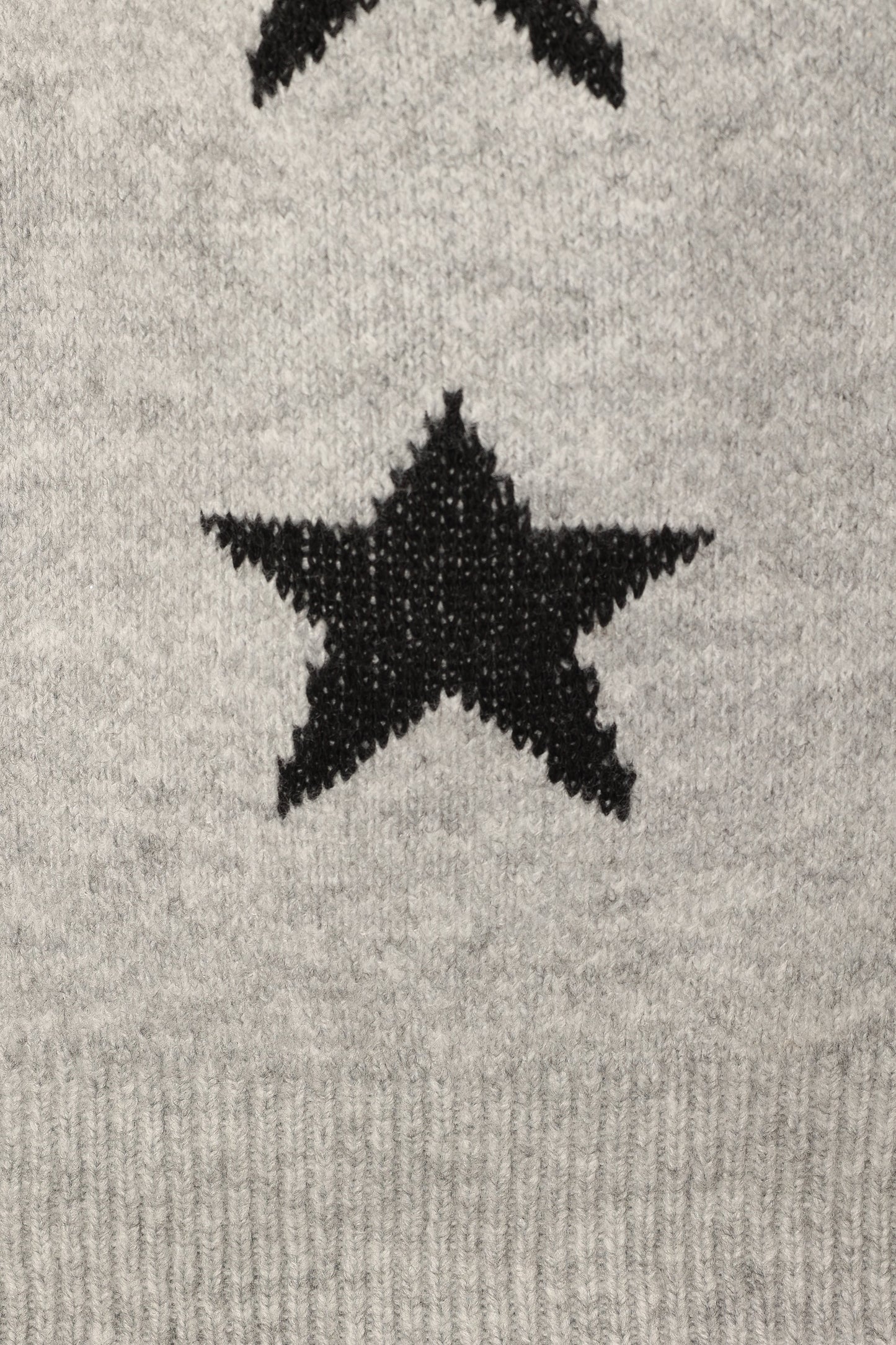 Janiyah Star Knit Sweater Grey Black