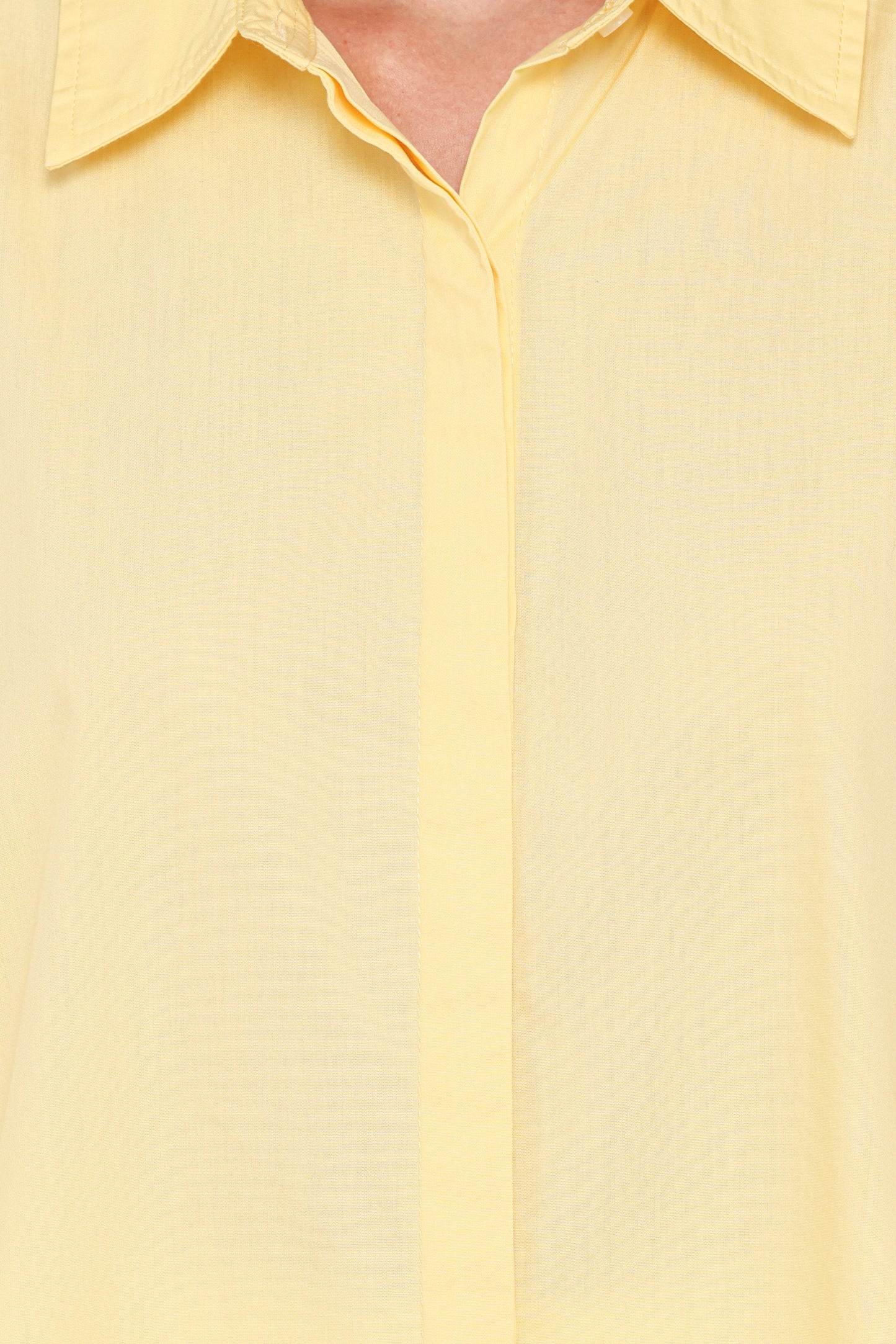 Inez Scallop Shirt Yellow