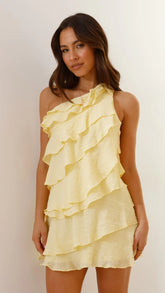 Cassidi Mini Dress Lemon