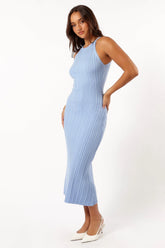 Brighton Maxi Dress Dusty Blue