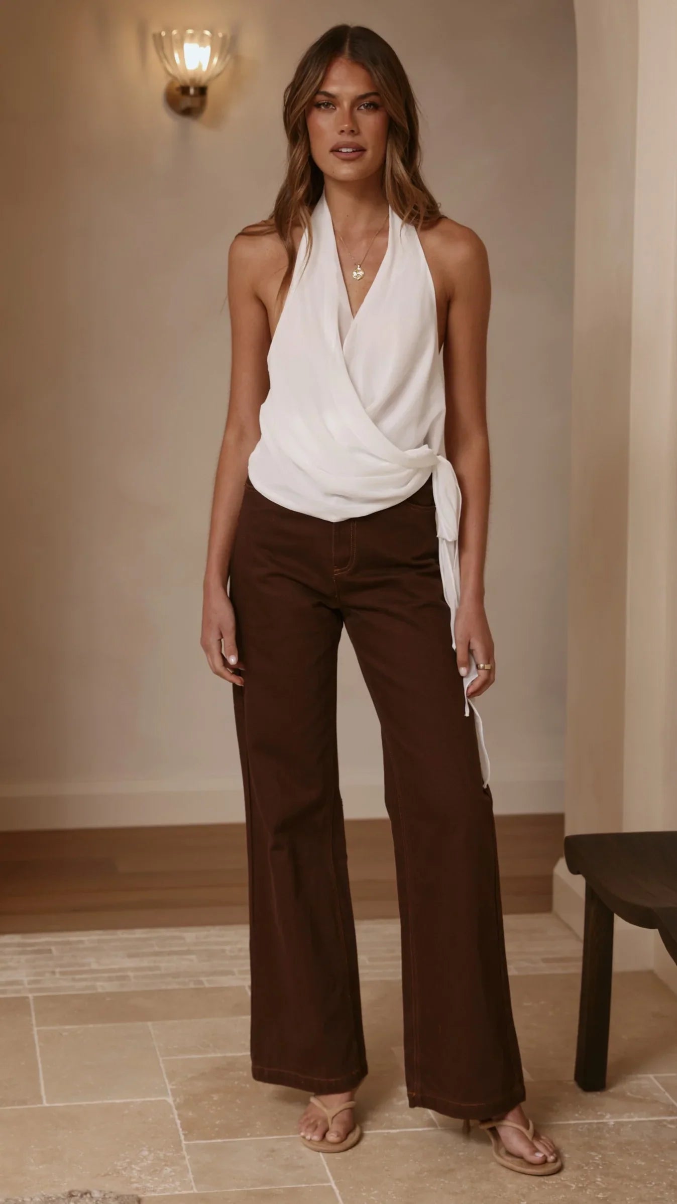 Badru Straight Leg Jeans Chocolate Denim