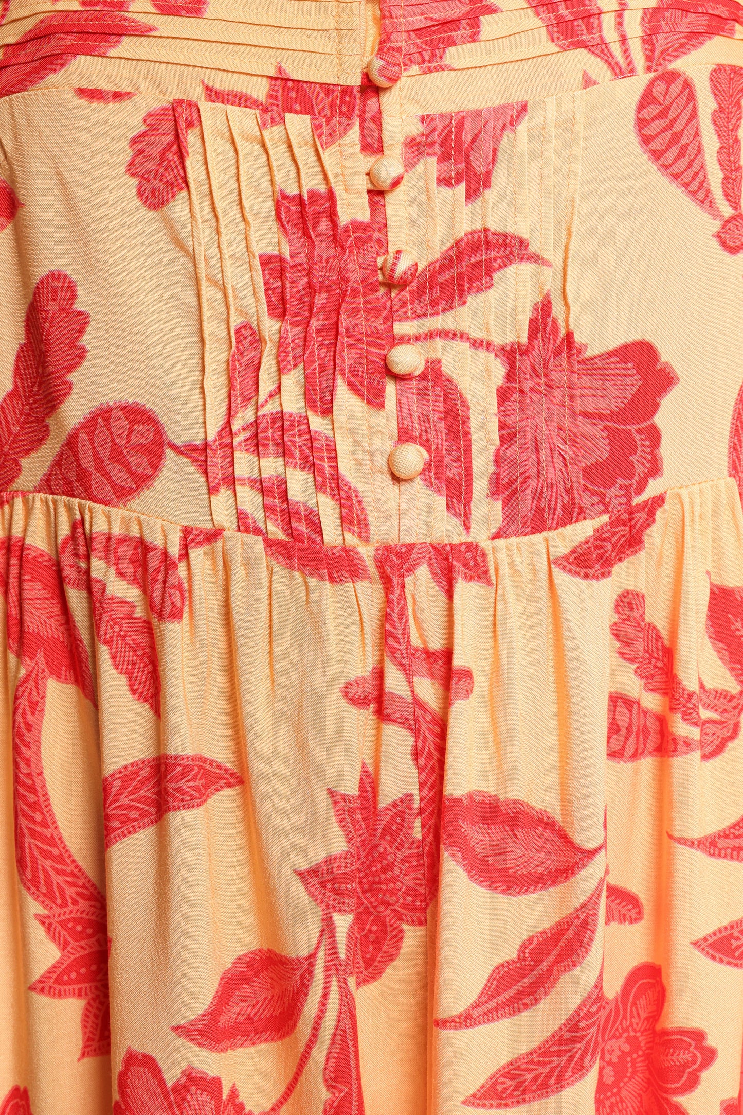 Nani Romper Red Yellow Paisley Floral