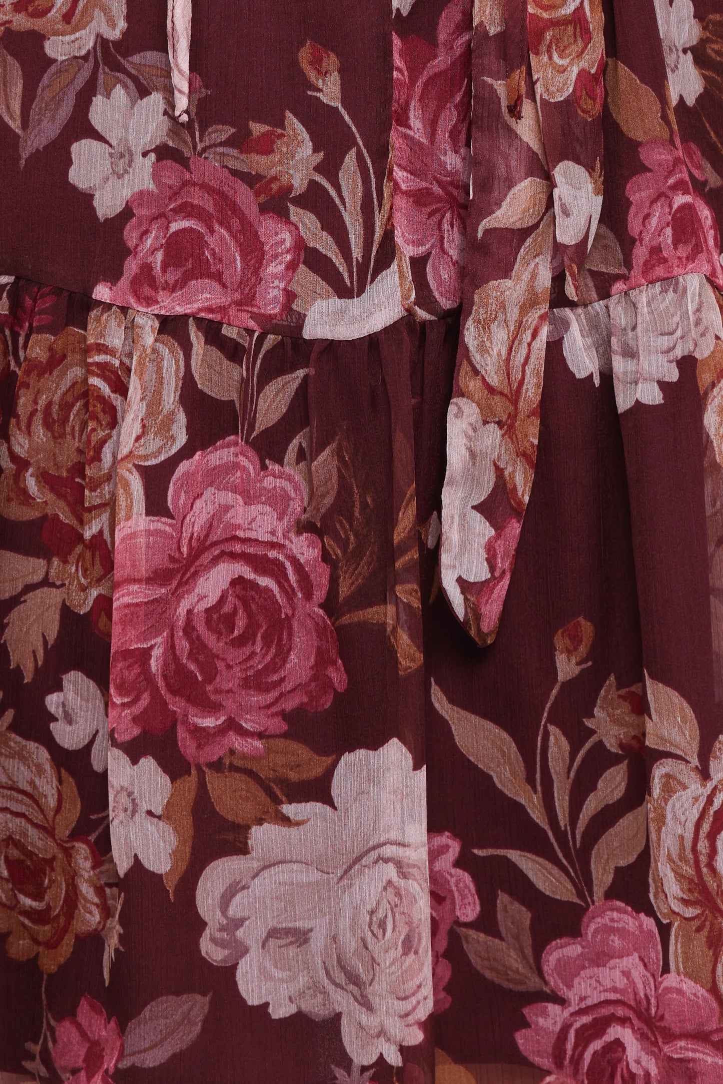 Hensely Mini Dress Burgundy Brandy Bloom