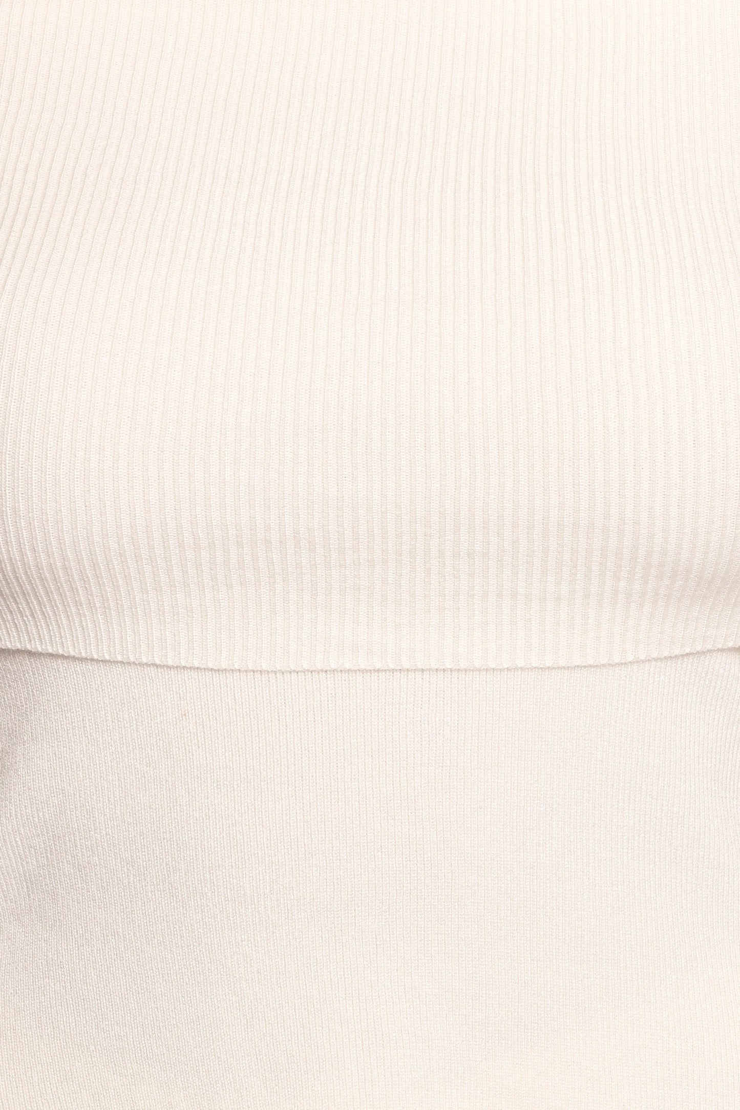 Mavis Off Shoulder Knit Top Cream