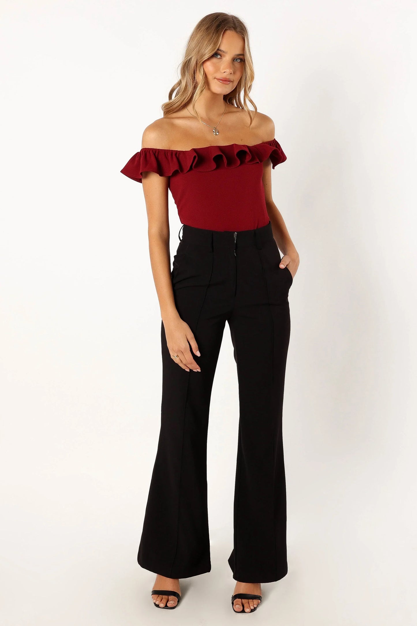 Mikaela Bodysuit Dark Red