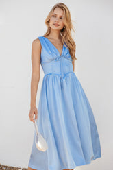 Verena Midi Dress Periwinkle Blue