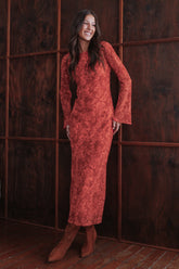 Talitha Maxi Dress Red Roses