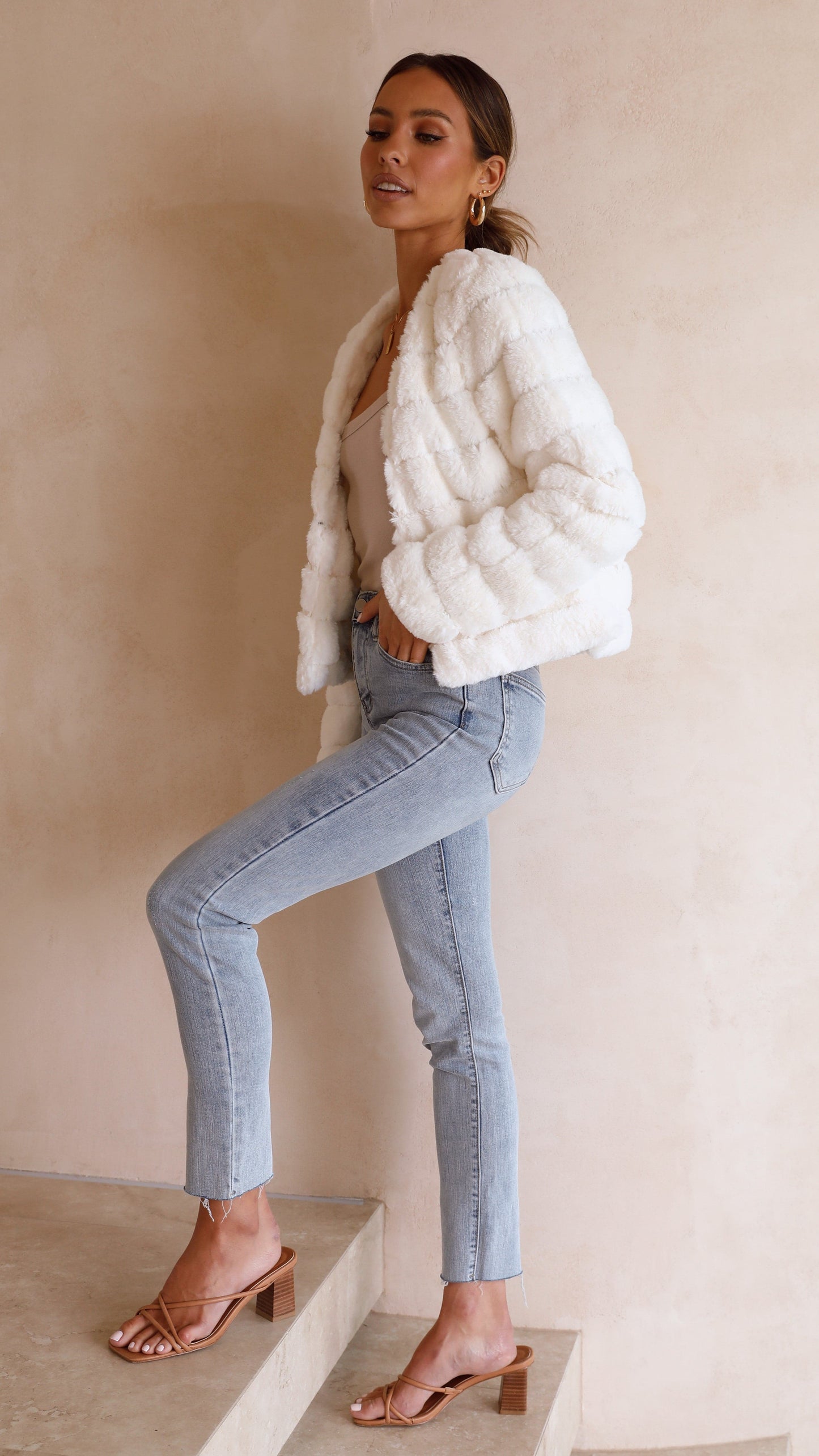 Tully Crop Jacket White