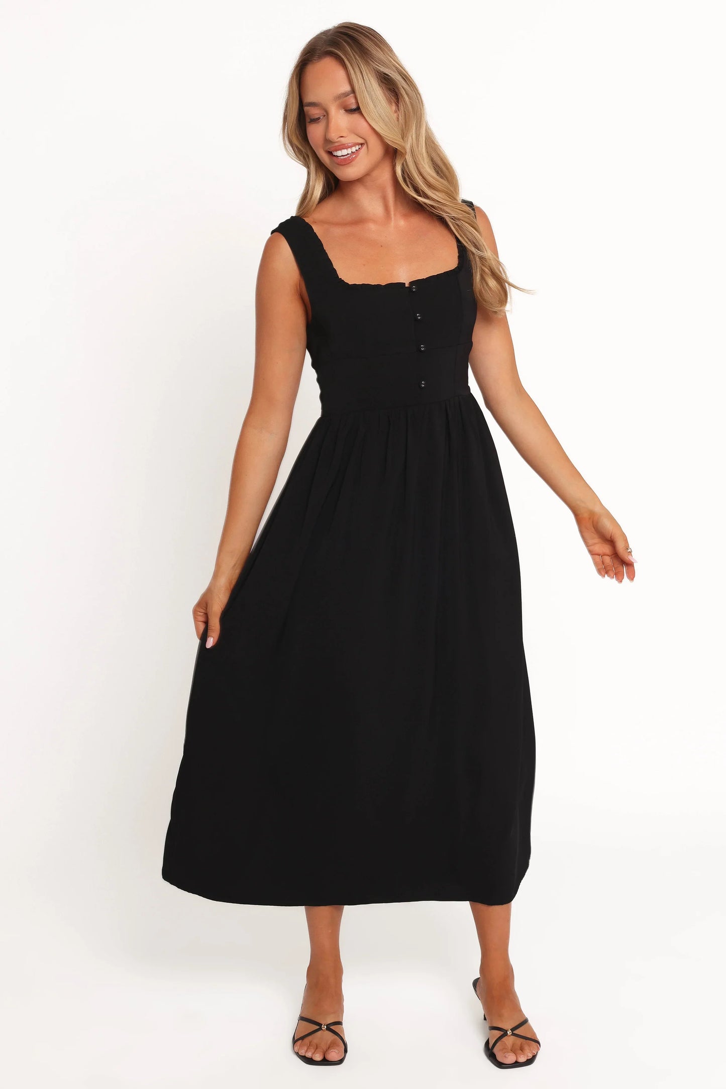 Melrose Midi Dress Black