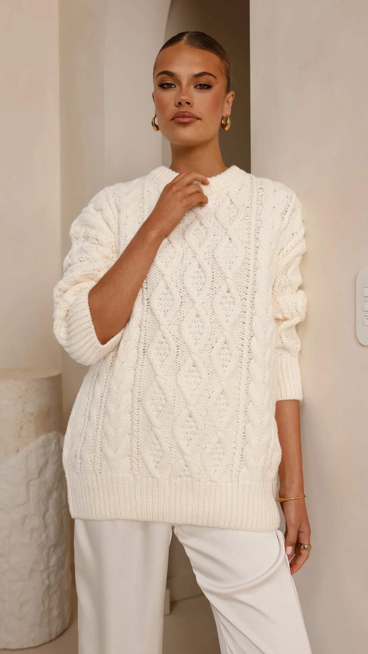 Valentina Knit Sweater Cream