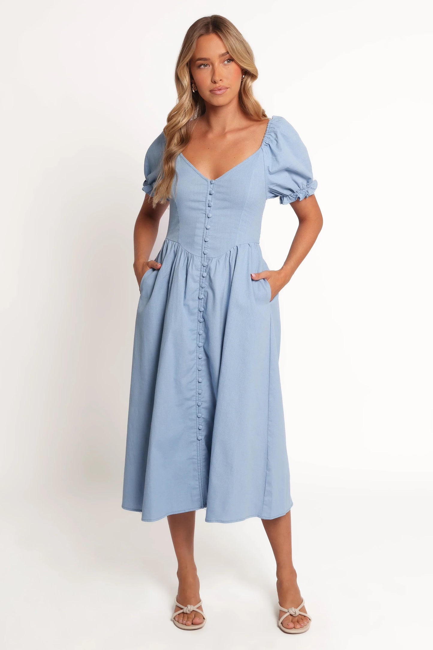 Serenade Midi Dress Blue
