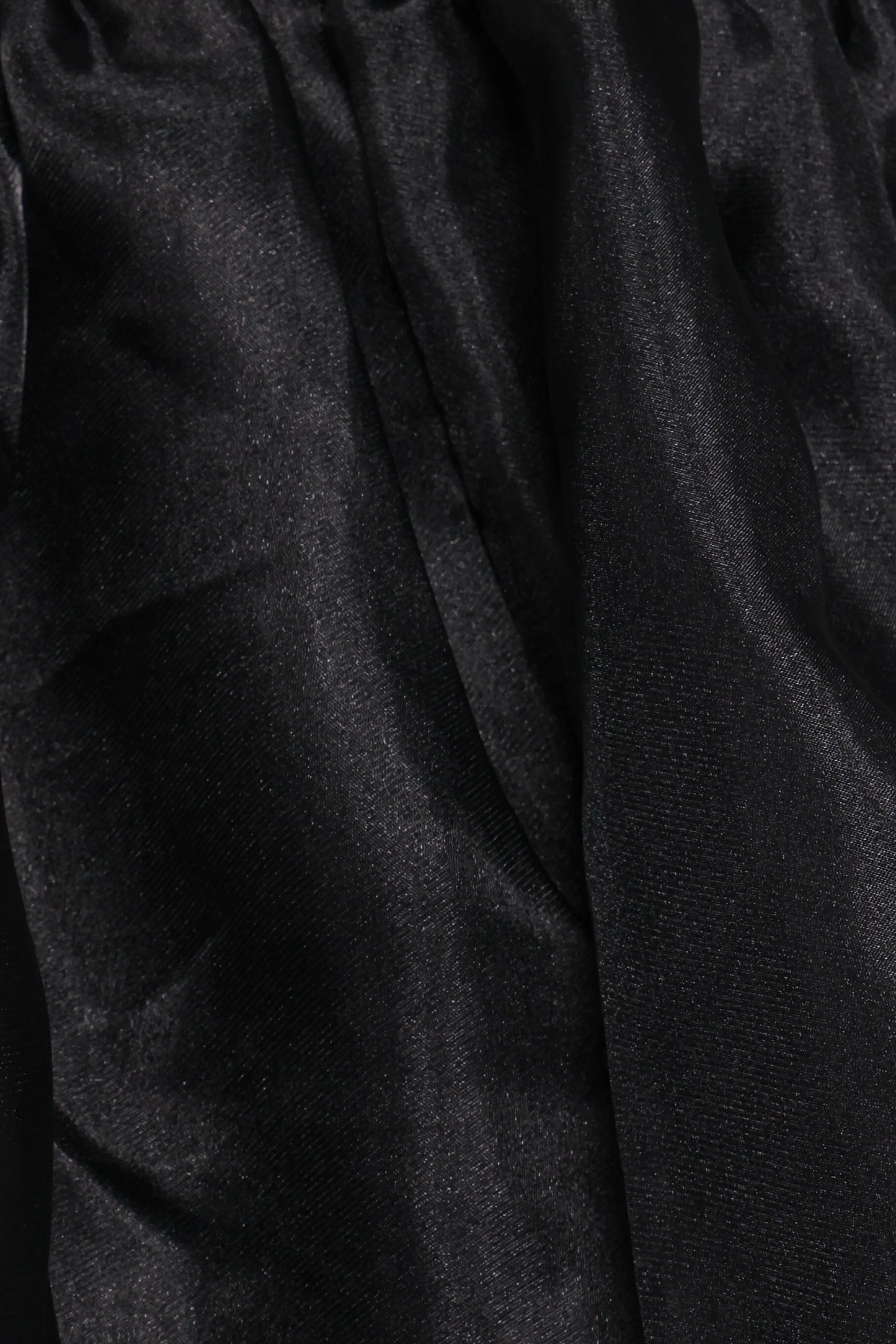 Solenne Puff Sleeve Peplum Organza Top Black