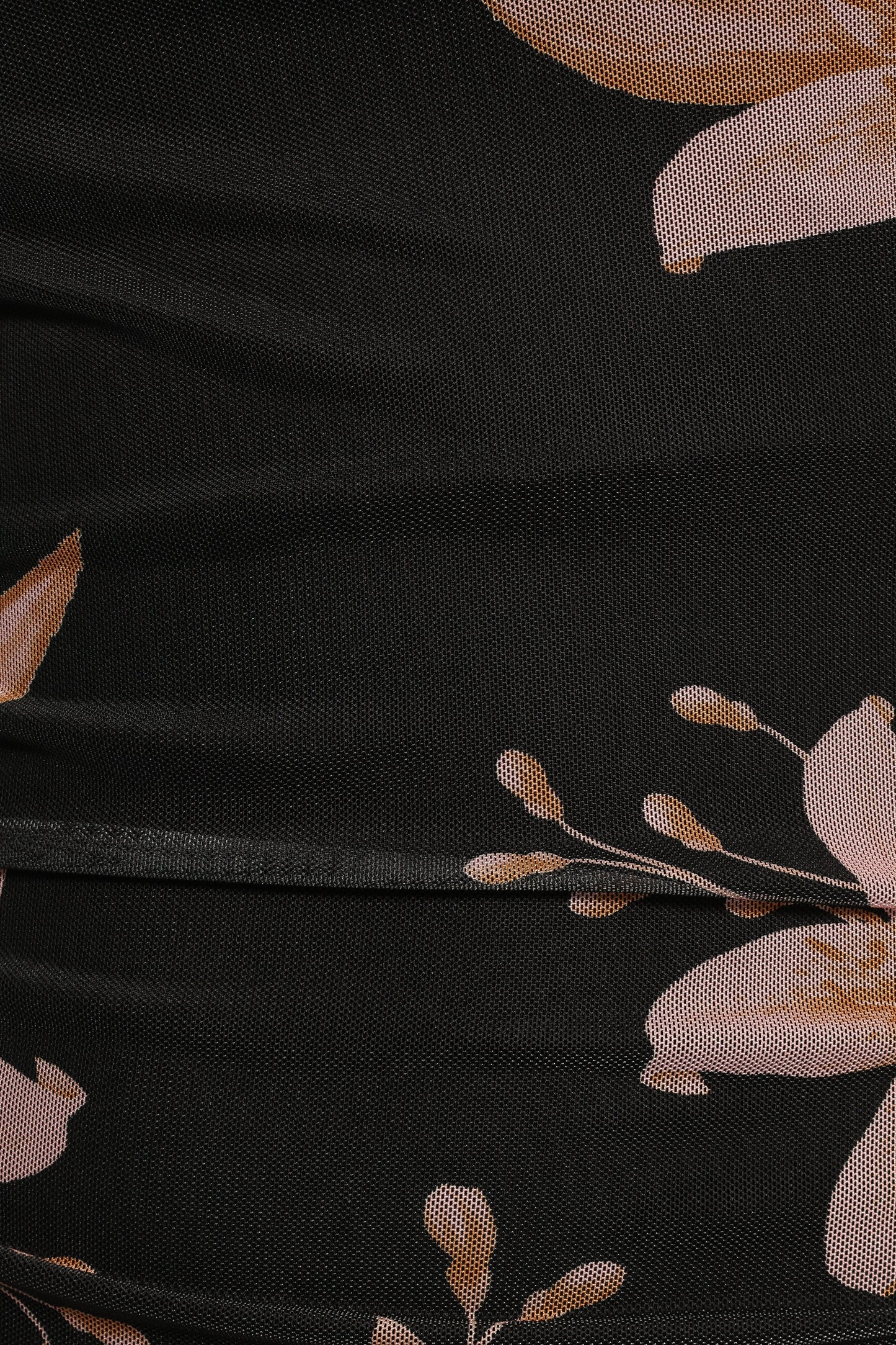 Arabelle Maxi Off Shoulder Dress Black Peach
