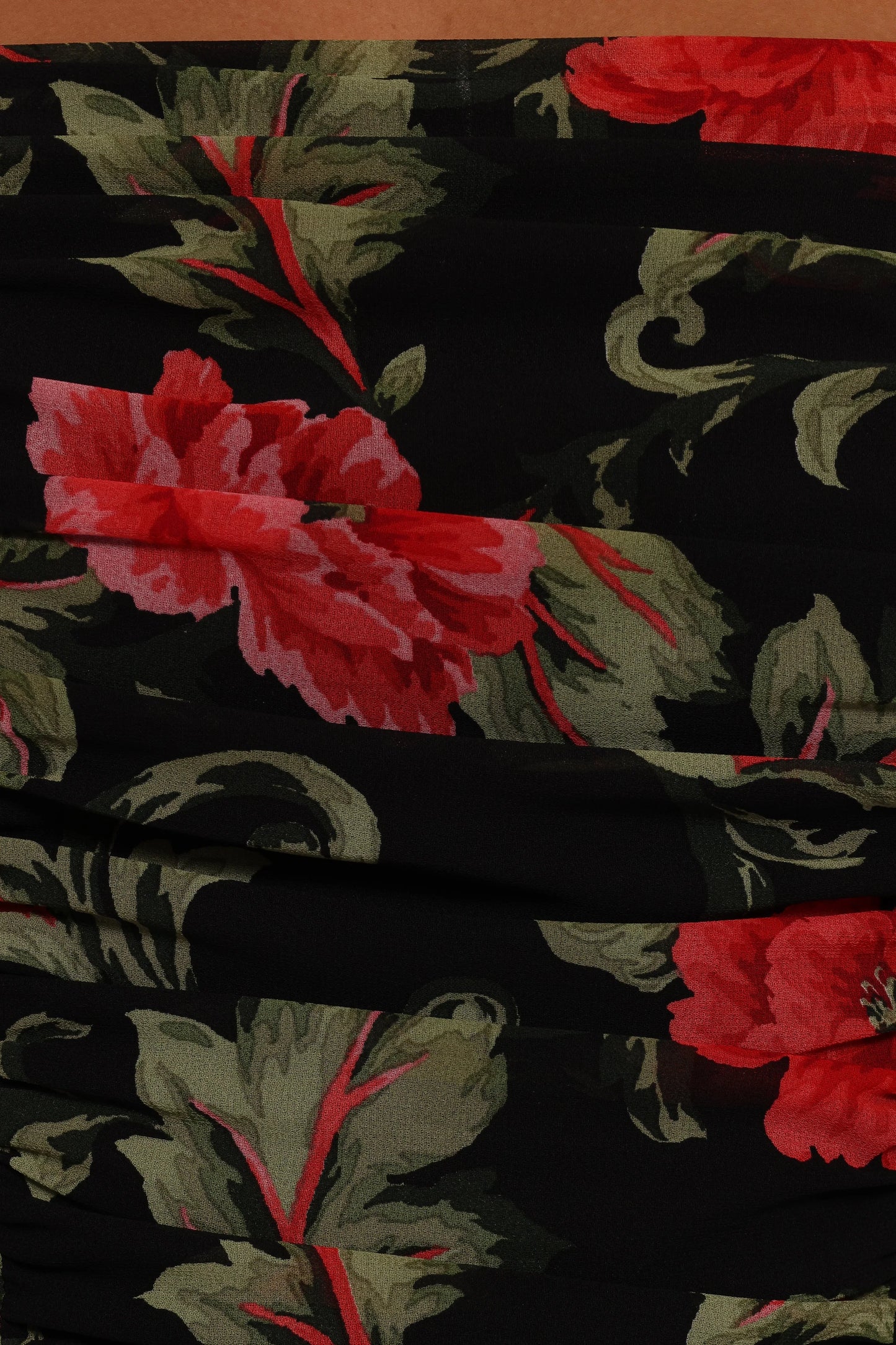 Maia Long Sleeve Top Black Floral