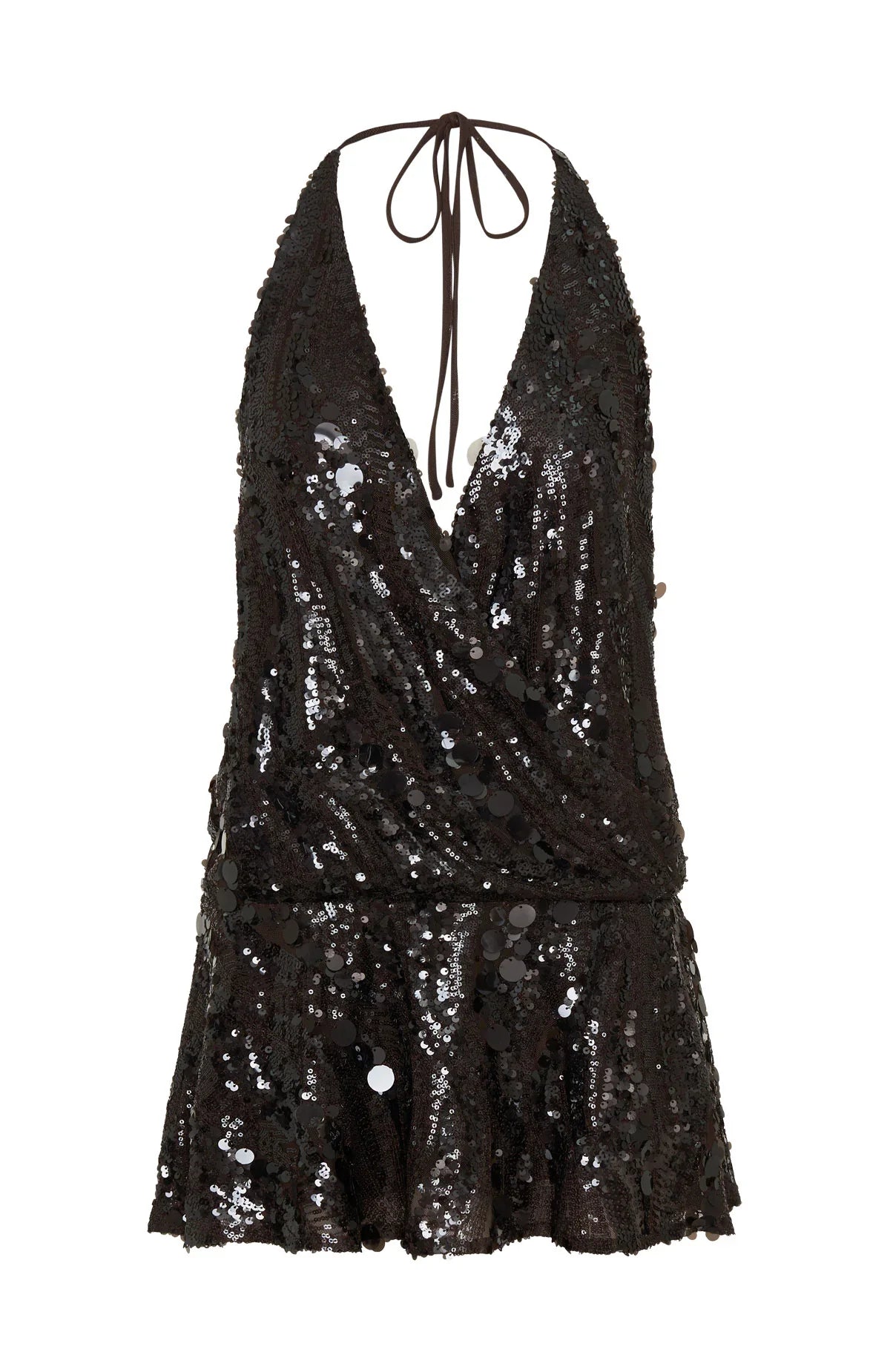 Divine Excess Sequin Mini Dress Chocolate