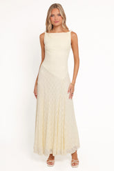 Kirsten Lace Maxi Dress Yellow