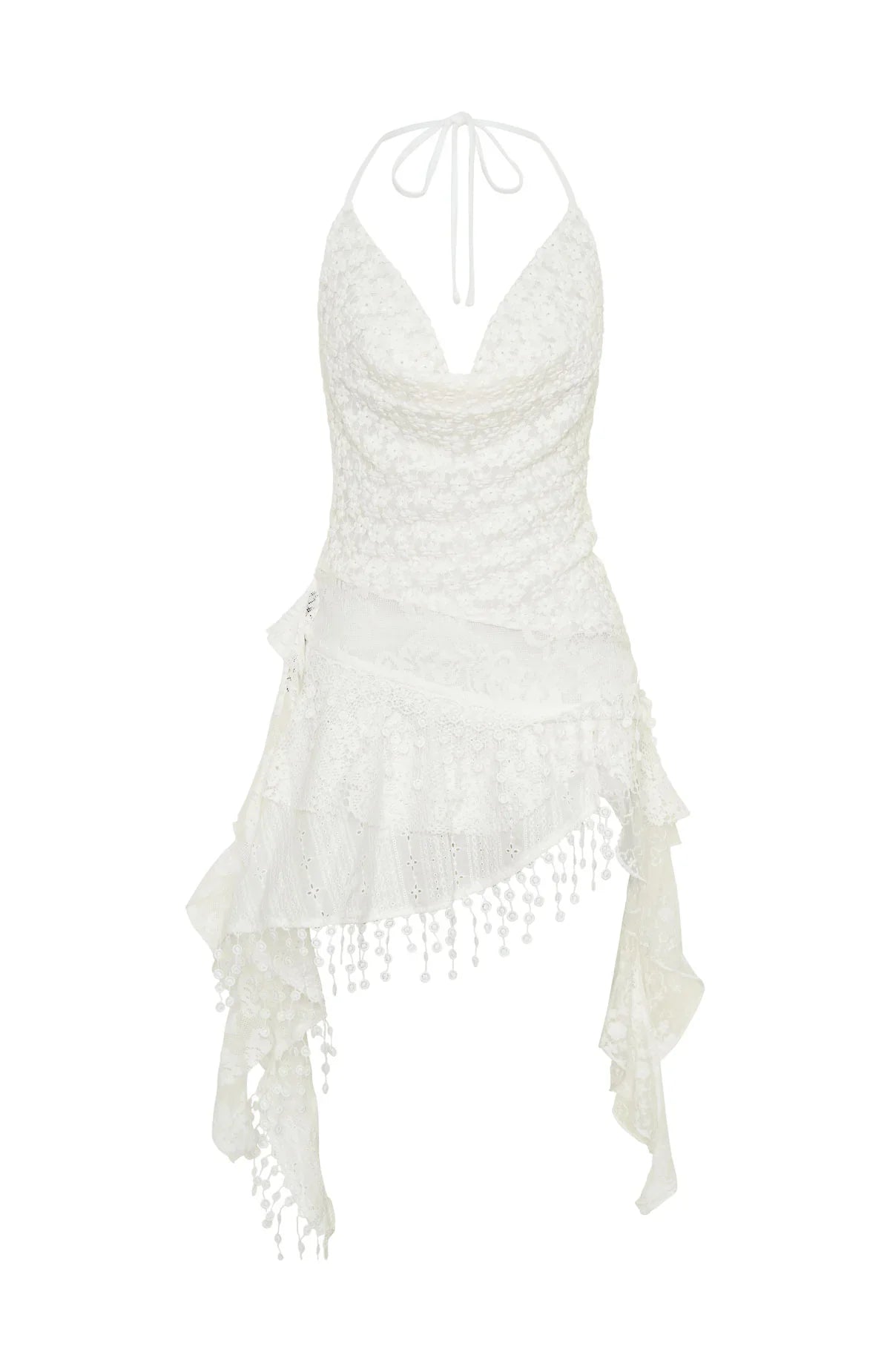 Lets Roll Mini Dress Off White