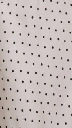 Zada Bow Maxi Dress Cream Black Polka Dot