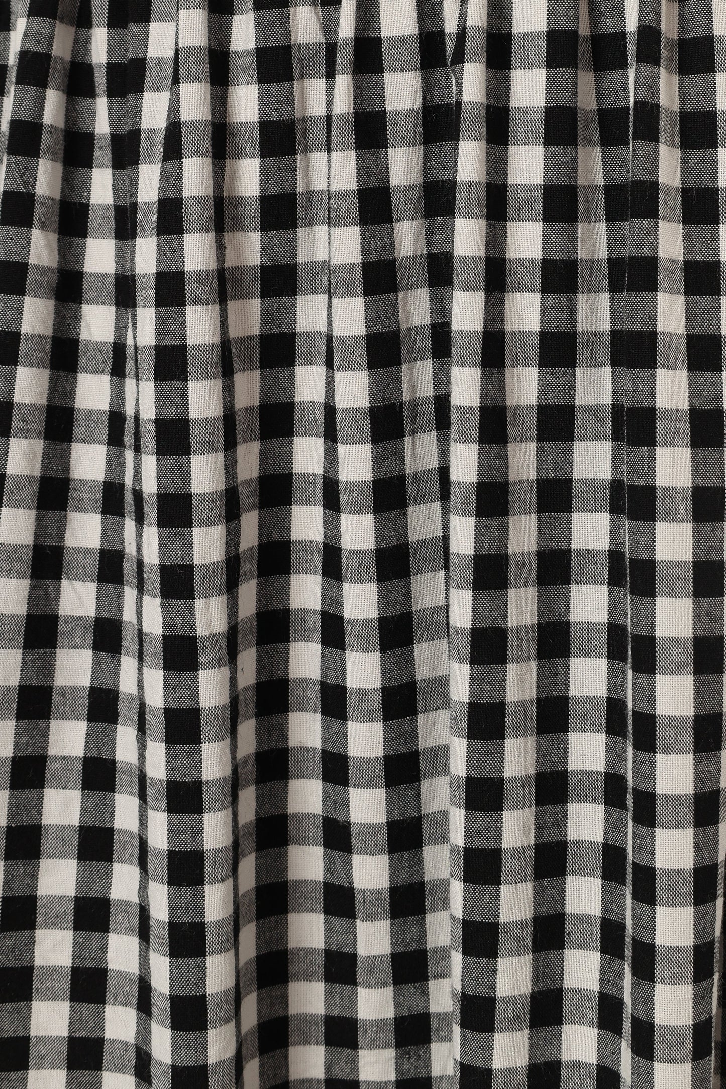 Bambi Tiered Midi Skirt Black Gingham