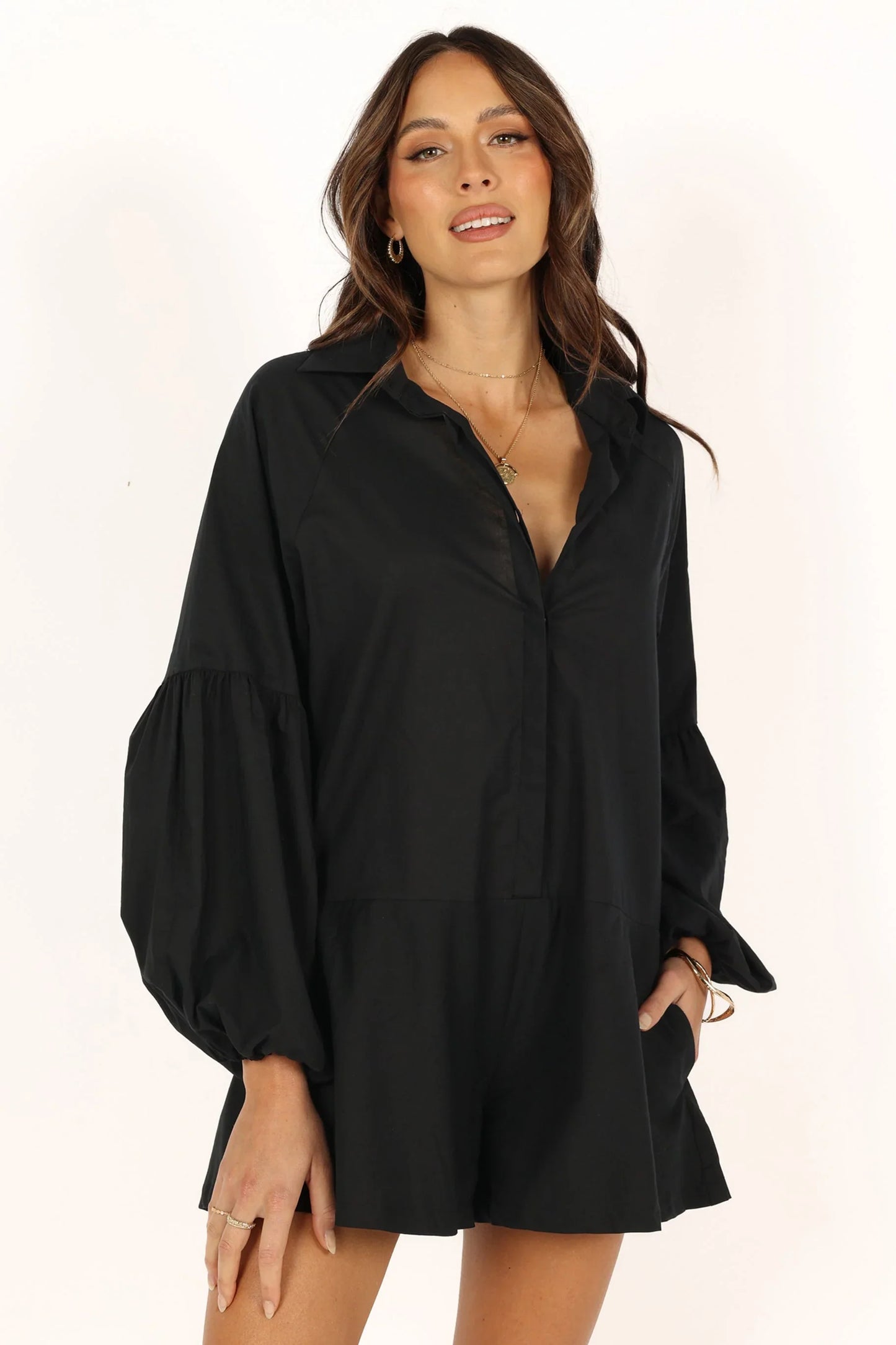 Elsa Romper Black