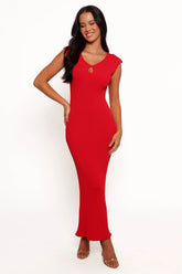 Robin Midi Dress Red
